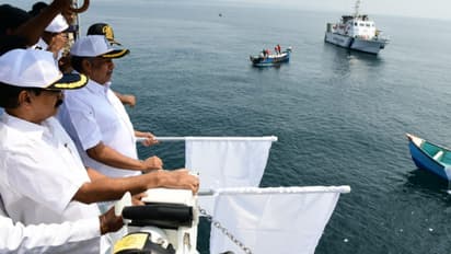 Kerala: 22,000 Pompano fish seeds released as part of Sea Ranching project at Vizhinjam Coast