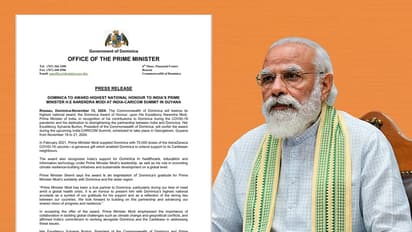 பிரதமர் மோடிக்கு டொமினிகா நாட்டின் உயரிய தேசிய விருது அறிவிப்பு