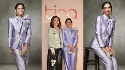 ലാവെൻഡർ സ്യൂട്ടില്‍ തിളങ്ങി ഇഷ അംബാനി; ചിത്രങ്ങള്‍ വൈറല്‍ 