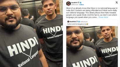 Hindi, national language: X user's message to Kannadigas with 'perfect T-shirt for Bangalore trip' goes viral