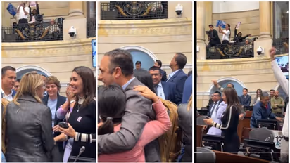 Colombia votes to outlaw child marriage; MPs hug each other, celebrate amid cheer in Parliament (WATCH)