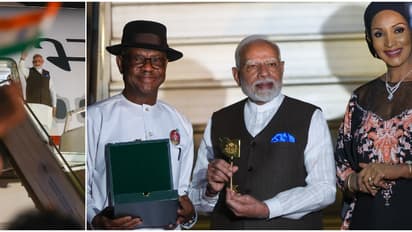 അബുജയിൽ പ്രധാനമന്ത്രി നരേന്ദ്ര മോദിക്ക് വമ്പൻ സ്വീകരണം; നൈജീരിയൻ പ്രസിഡന്റുമായി ഇന്ന് കൂടിക്കാഴ്ച നടത്തും