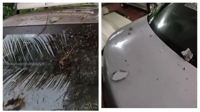 മഴയില്ലാതെ ഇടിമിന്നൽ: കാറിന്റെ മുകളിലേക്ക് അടർന്ന് വീണ് തൂണ്‍; ഇലക്ട്രിക് ഉപകരണങ്ങൾക്കും കേടുപാടുകൾ, നാശനഷ്ടം