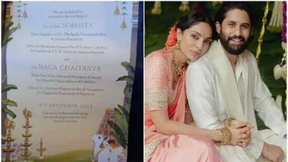 Sobhita Dhulipala, Naga Chaitanya Wedding date LEAKED? Couple's wedding invite goes viral [PHOTOS]