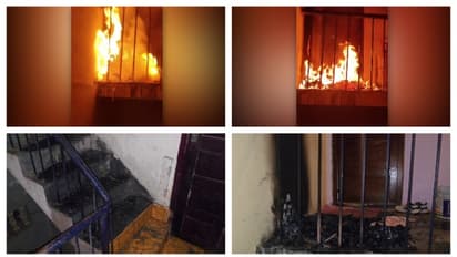 വീട്ടുകാർ പെരുന്നാളിന് പോയി, തിരിച്ചെത്തിയപ്പോൾ കത്തിയമർന്ന് വീട്; സംഘർഷത്തിന്റെ തുടർച്ചയെന്ന് പൊലീസ്