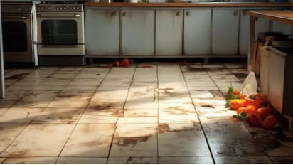 kitchen tiles cleaning