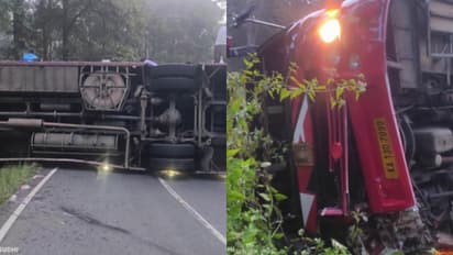 Kerala: Bus carrying Sabarimala pilgrims from Karnataka overturns in Wayanad; Several injured