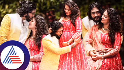 ಪತ್ನಿ ಬೇಬಿ ಬಂಪ್ ಗೆ ಮುತ್ತಿಟ್ಟ ವಸಿಷ್ಠ ಸಿಂಹ, ಹರಿಪ್ರಿಯಾಗೆ ಹರಸಿದ ಫ್ಯಾನ್ಸ್ 