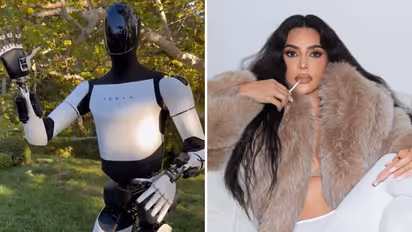 WATCH: Kim Kardashian's fun interaction with Elon Musk's humanoid robot Optimums