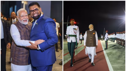 പ്രധാനമന്ത്രിക്ക് ഗയാനയിൽ ഊഷ്മള സ്വീകരണം; ബാർബഡോസും ഗയാനയും പരമോന്നത ബഹുമതികൾ മോദിക്ക് സമ്മാനിക്കും