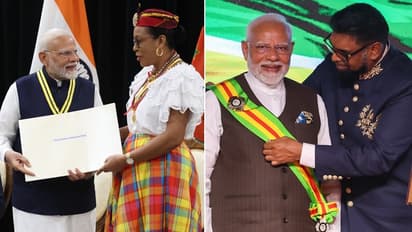 PM Modi conferred with Dominica and Guyana's top awards, dedicates it to 140 crore Indians (WATCH)