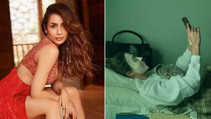 Photos: Malaika Arora travels by Indian Railways, enjoys skincare as she pamper herself inside train