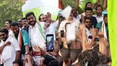 രാഹുൽ മാങ്കൂട്ടത്തിലിന്‍റെ റോഡ്ഷോയ്ക്കിടെ പിസി വിഷ്ണുനാഥ് കുഴഞ്ഞുവീണു, ആശുപത്രിയിലേക്ക് മാറ്റി