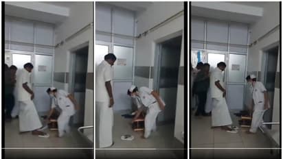Video shows nurse carrying Congress MLA's footwear at Tamil Nadu hospital, sparks outrage (WATCH)