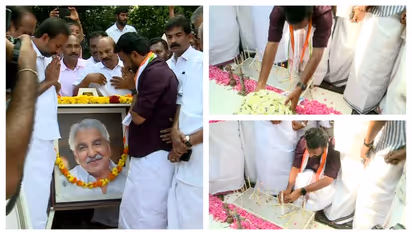 ഉമ്മൻ ചാണ്ടിയുടെ കല്ലറയിൽ പുഷ്പാർച്ചന നടത്തി രാഹുൽ മാങ്കൂട്ടത്തിൽ; 'വർഗീയ ശക്തികളുടെ വോട്ട് വാങ്ങിയിട്ടില്ല'