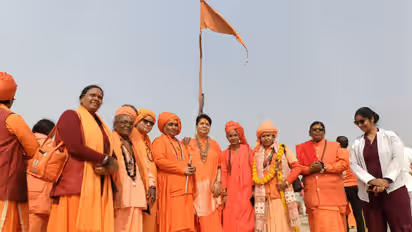 Mahakumbh 2025: Dharm Dhwajas hoisted by prestigious Sanyasi Akharas at Prayagraj