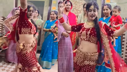 বিদায়বেলায় চোখের জলের সঙ্গে কোমর দুলিয়ে নববধূর নাচ! তোলপাড় সোশ্যাল মিডিয়া