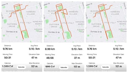'ഡാന്‍സിംഗ് സ്റ്റിക്ക് മാന്‍'; ഓട്ടത്തിന്‍റെ റൂട്ട് മാപ്പ് ഉപയോഗിച്ചുള്ള നൃത്ത അനിമേഷന്‍ വീഡിയോ വൈറല്‍ 