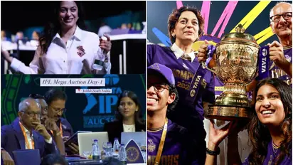 IPL Auction 2025: Shah Rukh Khan and family skip event; Juhi Chawla, Jahnavi Mehta bids for KKR [WATCH]