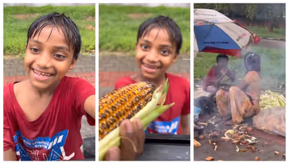'വലിയ ചോളം വേണോ ചെറുത് വേണോ?' അമ്മയോടൊപ്പം മഴയത്ത് ചോളം വിൽക്കുന്ന കുട്ടികളുടെ വീഡിയോ വൈറൽ