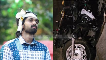 തൃശൂരിൽ കാറും സ്കൂട്ടറും കൂട്ടിയിടിച്ച് ഗുരുതരമായി പരിക്കേറ്റ യുവാവ് മരിച്ചു