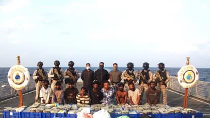 Big success for Indian Navy: 500 kg of crystal meth seized in joint operation with SL Navy in Arabian Sea