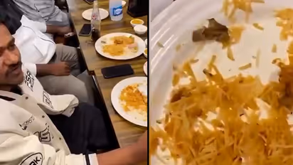 Hyderabad SHOCKER! Cigarette found inside chicken biryani at restaurant, video goes viral (WATCH)
