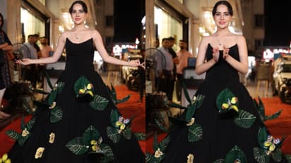 3ഡി ചിത്രശലഭങ്ങളും ഇലകളും പൂക്കളും; ഉർഫിയുടെ വൈറല് ഗൗൺ 3.6 കോടിക്ക് വിൽപനയ്ക്ക്