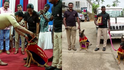 അപൂർവ ചടങ്ങ്, എയ്ഞ്ചലിനും മാഗിക്കും ആദരം; അംഗീകാരം സമാനതകളില്ലാത്ത രക്ഷാപ്രവർത്തനത്തിനും അസാമാന്യ മികവിനും