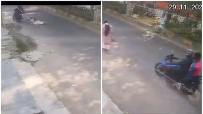 SHOCKING! Bike-borne men snatch purse of cop’s daughter, drag her for several meters on road in UP (WATCH)