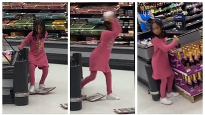 കലിപ്പ് ഡാ, കട്ടക്കലിപ്പ് ഡാ; സ്റ്റോറിലെ സാധനങ്ങൾ വലിച്ചെറിഞ്ഞ് കലിപ്പ് കാട്ടിയ പെൺകുട്ടിയുടെ വീഡിയോ വൈറൽ