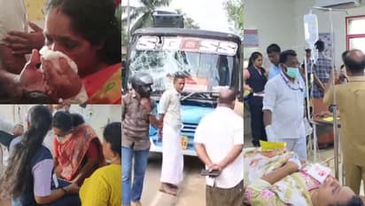 കായംകുളത്ത് കെഎസ്ആര്ടിസി ബസും സ്വകാര്യ ബസും കൂട്ടിയിടിച്ചു; വിദ്യാര്ത്ഥികളടക്കം 20ഓളം പേര്ക്ക് പരിക്ക്