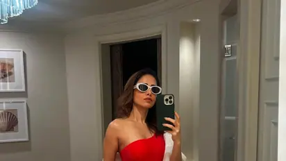 PHOTOS: Nushrratt Bharuccha slays in red swimsuit as she vacays in Dubai, sparks online buzz