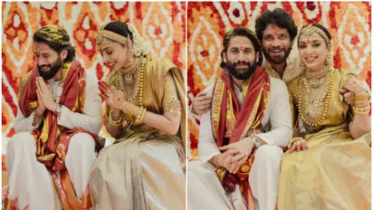 Nagarjuna shares photos from Naga Chaitanya, Sobhita Dhulipala's wedding; welcomes daughter-in-law in family