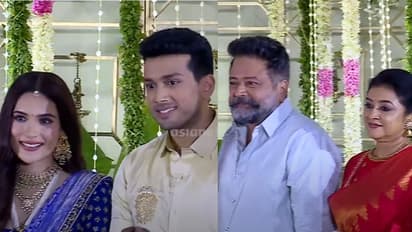 'തരിണി മരുമകളല്ല മകളാണ്'; കാളിദാസ്-തരിണി പ്രീ വെഡ്ഡിംഗ്, കണ്ണും മനവും നിറഞ്ഞ് ജയറാമും പാർവതിയും