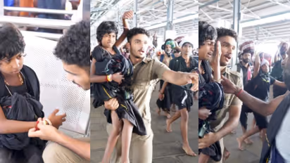 അച്ഛന്റെ കൈവിട്ടു, സന്നിധാനത്ത് അലഞ്ഞുതിരിഞ്ഞ് കുഞ്ഞ് 'മാളികപ്പുറം'; ഒടുവിൽ തുണയായി പൊലീസിന്റെ റിസ്റ്റ് ബാൻഡ്