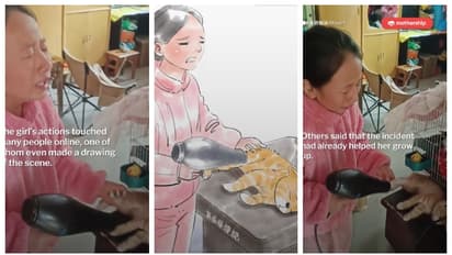 'അവളൊരു മാലാഖ'; തണുത്ത് മരവിച്ച പൂച്ചക്കുഞ്ഞിനെ ജീവിതത്തിലേക്ക് തിരികെ കൂട്ടിയ പെണ്‍കുട്ടിയുടെ വീഡിയോ വൈറല്‍ 