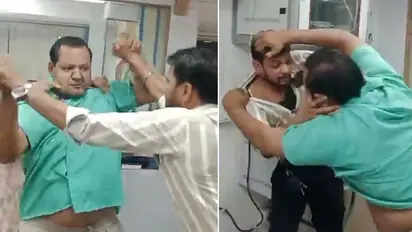 Viral video: Customer pulls bank manager's hair, beats him over tax deduction in Gujarat's Ahmedabad (WATCH)