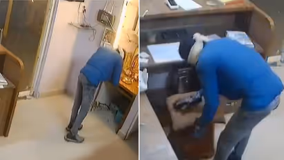 Madhya Pradesh SHOCKER! Thief prays before stealing money from petrol pump, video goes viral (WATCH)