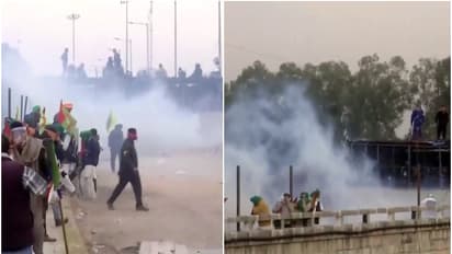 കർഷകരുടെ ദില്ലി ചലോ മാർച്ച് അതിർത്തിയിൽ തടഞ്ഞ് പൊലീസ്; കണ്ണീർവാതകം പ്രയോഗിച്ചു, താൽക്കാലികമായി പിൻവാങ്ങി കർഷകർ