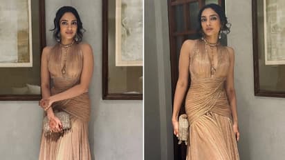PHOTOS: Sobhita Dhulipala looks WOW in Tarun Tahiliani's cocktail dress with Naga Chaitanya
