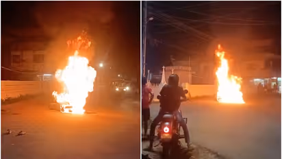 തൃശൂരിൽ ഓടിക്കൊണ്ടിരുന്ന ബൈക്കിന് തീപിടിച്ചു; യുവാവിന് ദാരുണാന്ത്യം