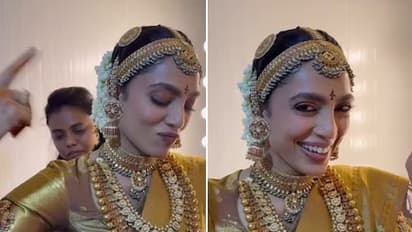 VIDEO: 'Meri shaadi ho rahi hai,' says Sobhita Dhulipala as she dances to dhol beats before marrying Naga