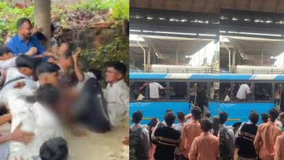 കൊല്ലത്ത് ബസിനകത്ത് വിദ്യാർത്ഥികളും യുവാക്കളും തമ്മിൽ കൂട്ടത്തല്ല്, കാരണം ഒരു നായക്കുട്ടി!