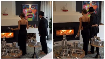 ഇങ്ങനെയൊക്കെ ചെയ്യാമോ? നോട്ടുകെട്ടുകൾ കത്തിച്ച് തീ കാഞ്ഞ് ഇൻഫ്ലുവൻസറും യുവതിയും, വിമർശിച്ച് സോഷ്യൽ മീഡിയ