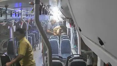 Kurla bus crash: BEST driver took backpacks, jumped out of window, reveals CCTV footage (SEE VIDEOS)
