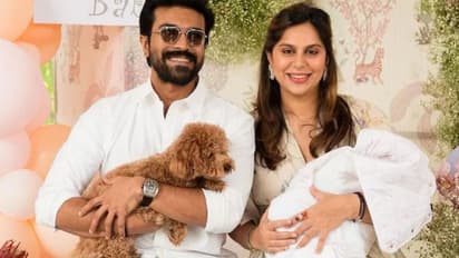 சிரஞ்சீவி பேத்தியா இது? பட்டு பாவாடையில் கியூட்டாக இருக்கும் ராம் சரண் மகள்! முதல் முறையாக வெளியான புகைப்படம்!