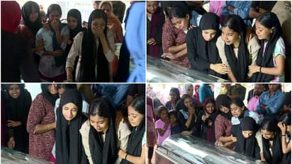 റിദയുടെ മൃതദേഹത്തിനരികെ അലമുറയിട്ട് സുഹൃത്തുക്കൾ, തളർന്നുവീണ് മാതാപിതാക്കൾ; എങ്ങും നെഞ്ചുലയ്ക്കും കാഴ്ച്ചകൾ