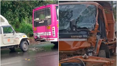 പാലക്കാട് വീണ്ടും അപകടം; ദേശീയപാതയിലെ ചൂരിയോട് രണ്ടിടങ്ങളിൽ അപകടം, ആർക്കും പരിക്കില്ല