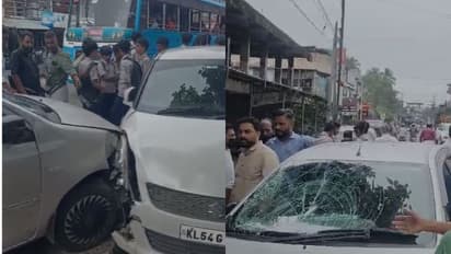 പരീക്ഷ കഴിഞ്ഞ് നടന്നുപോകുന്ന സ്കൂള് വിദ്യാര്ത്ഥികള്ക്കിടയിലേക്ക് കാര് ഇടിച്ചുകയറി; മൂന്ന് പേർക്ക് പരിക്ക്